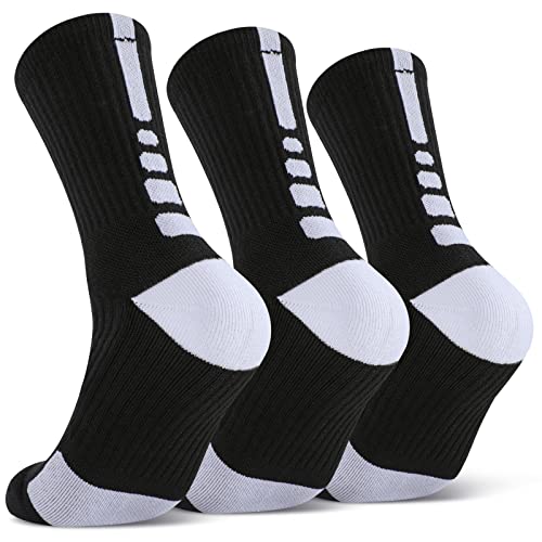 Disile Elite Basketball Socks, Cushioned Athletic Sports Crew Socks for Men & Women…
