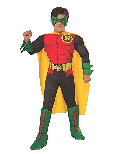 DC Superheroes Deluxe Robin Costume, Child's Medium