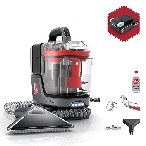 Hoover ONEPWR CleanSlate Cordless Portable Carpet & Upholstery Spot Cleaner Machine, Stain Remover, Auto and Car Detailer, Powerful Suction with Versatile Tools, BH14000V, Silver