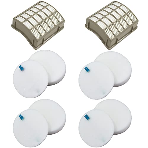 For Shark Navigator dlx Filter NV60 NV70 NV80 Replacement Filters,NV70 26,NV71,NV90,UV420 NV90 26 NV95 NV80 and NVC80C.4+4 Foam Filters + 2 HEPA Filters