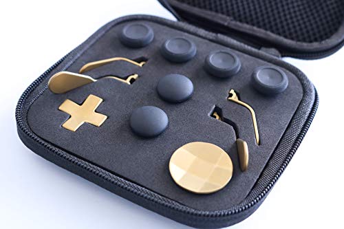 Snakebyte Elite Kit, For Xbox Elite Controller Series 1 Accessories, Xbox Gaming Accessories, XBOX One Elite Controller Accessory Kit, 6 different Metal Analog Sticks, 4 Paddles and 2 D-Pads, Xbox One, Gold