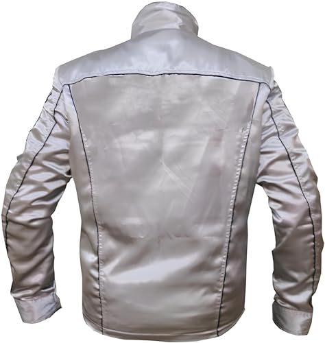 Death Proof Kurt Stuntman Mike Russell Silver Satin Jacket, XXS-3XL (Medium (Best for Chest Size 40))