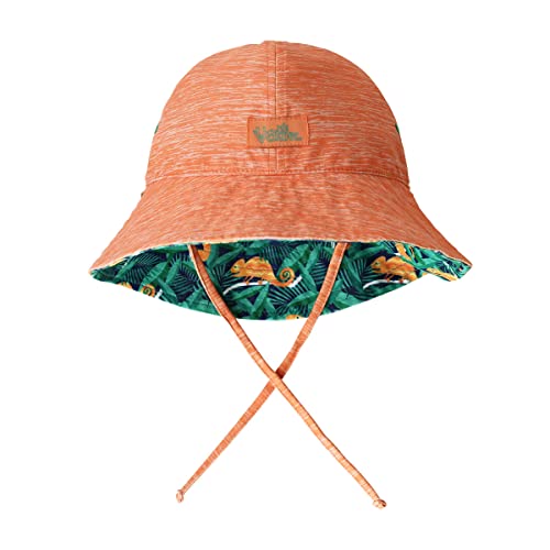 UV SKINZ UPF50+ Baby Boys Reversible Sun Hat - Cool Chameleons - 3/6m