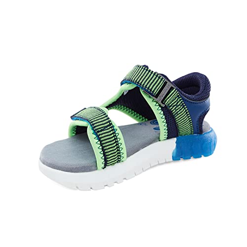 Stride Rite 360 Boys Vinnie Light Up Sandal, Blue, 6 Toddler