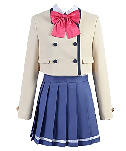 Nsoking Girlfriend Girlfriend Kanojo mo Kanojo Cosplay Saki Saki Costume Halloween Party Cos Role Play Uniform (XX-Large)