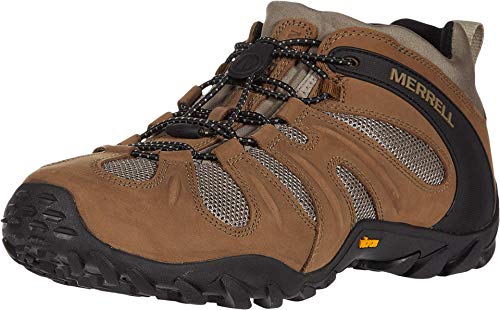 Merrell Mens Cham 8 Stretch Hiking Shoe, Brown, 11 US