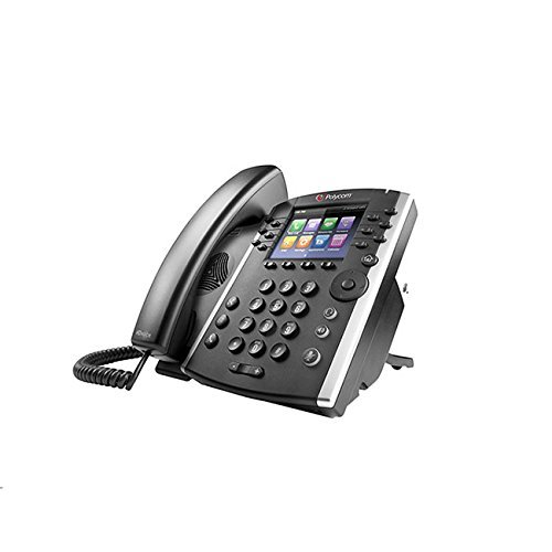 Polycom 2200-46162-025 VVX 410 12-Line IP Phone Gigabit PoE (Power supply not included) (Renewed)