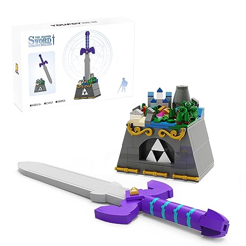 The Master Sword Building Kit, Micro Hyrule Building Blocks Set, Unique Decorations and Building Toys Gifts for Boys Kids Ages 6-12 Year Old (388 Pieces)