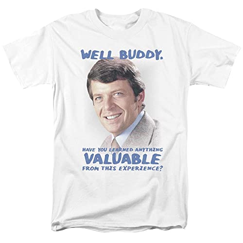 Brady Bunch Buddy Adult Regular Fit T-Shirt XL White