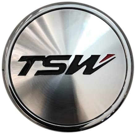 TSW Wheels C-F80 CC60F Chrome with Black Logo Center Cap 60MM