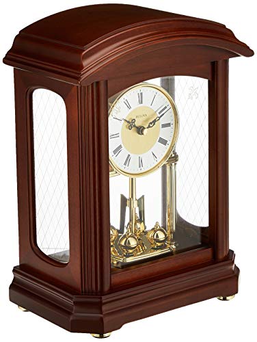 Bulova B1848 Nordale Clock, Walnut Finish