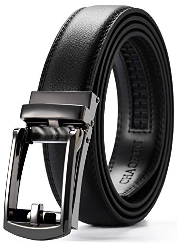 CHAOREN Dress Belts for Men - Ratchet Belt leather 1 1/4' Comfort Click - Perfect Companion to Mens Dress Shoes