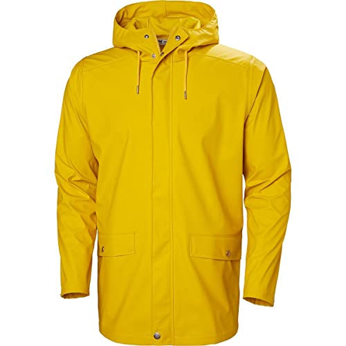 Helly Hansen Men's Moss Rain Coat, Essential Yellow, Large