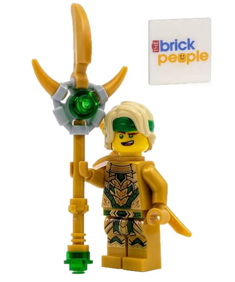 LEGO Ninjago: Lloyd Golden Oni Minifigure with Staff Weapon