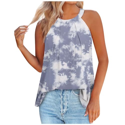 Buy Again My Orders Womens Sleeveless Tank Tops Boho Floral Graphic Tee Loose Casual Summer Beach Blouse Vintage Color Block Tshirt Cami Shirt 2024 Ladies Fashion Spring Summer Outfits