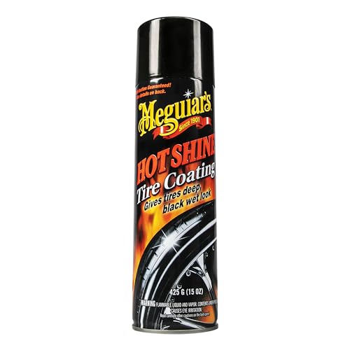 Meguiar's G13815 Hot Shine High Gloss Tire Coating - 15 Oz Spray Can