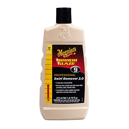 Meguiar’s Professional Swirl Remover M0916 - Remove Swirls & Scratches and Restore Shine & Gloss, Professional Results by Hand or Machine - Pro Grade Paint Cleaner, 16 Oz