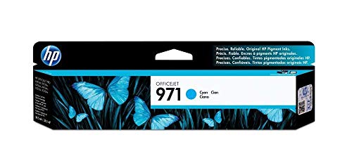 HP 971 | PageWide Cartridge | Cyan | Works with HP OfficeJet Pro X451, X476, X551, X576 | CN622AM