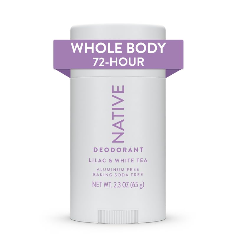 Native Whole Body Deodorant Contains Naturally Derived Ingredients | Deodorant for Women and Men, 72 Hour Odor Protection, Aluminum Free with Coconut Oil and Shea Butter | Lilac & Tea