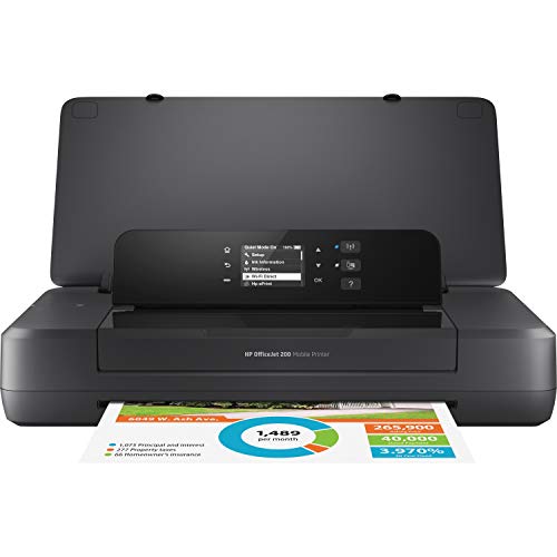 HP OfficeJet 200 Portable Printer with Wireless & Mobile Printing, Works with Alexa (CZ993A) ,Black