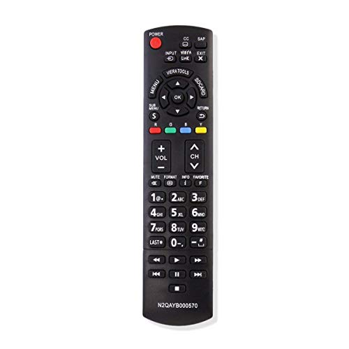New N2QAYB000570 Remote Replaced for Panasonic N2QAYB000570 TC-32LX34 TC-32LX44S TC-42PX34 TC-50PX34 TC-60PS34 TC-60PS34UA TC-L37E3 TC-L37U3 TC-L42E3 TC-L42E30 TC-L42U30 TV