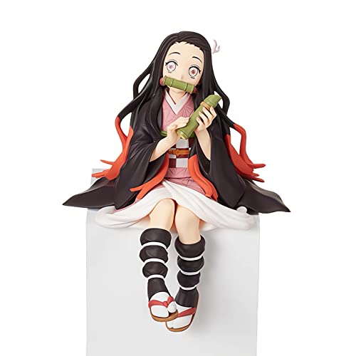 FOUONTOS Nezuko Kamado Ghost Slayer Figure Eat Rice Balls Series Action Figure Toys Collection Desk Decor Collection Toy (Onigiri Nezuko)