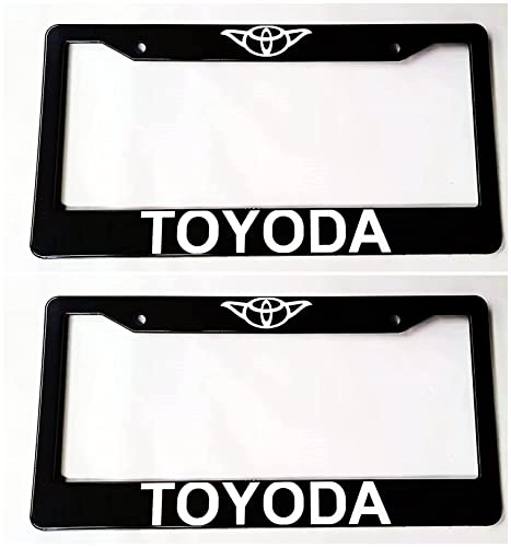 Car Auto License Plate Frame Cover Holder Funny Yoda Only Plastic (2)