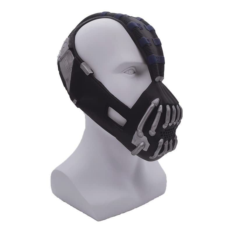 juyocmy Bane Mask Adult The Dark Knight Rises Bane Mask Mens Helmet Halloween Cosplay Props Black X-Large