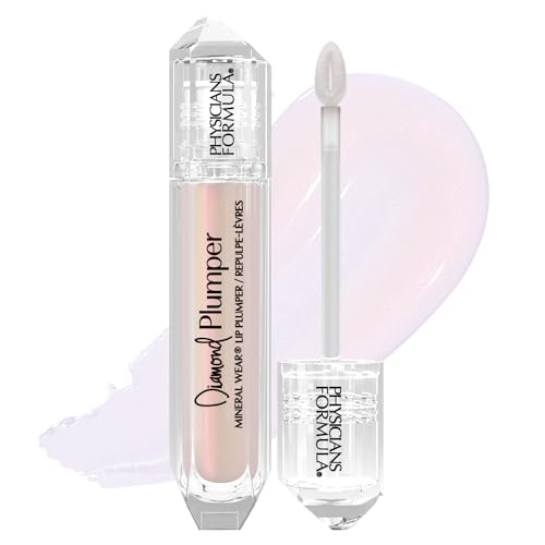 Physicians Formula Mineral Wear Diamond Lip Plumper Gloss, Dermatologist Tested, Light Pink Princess Cut