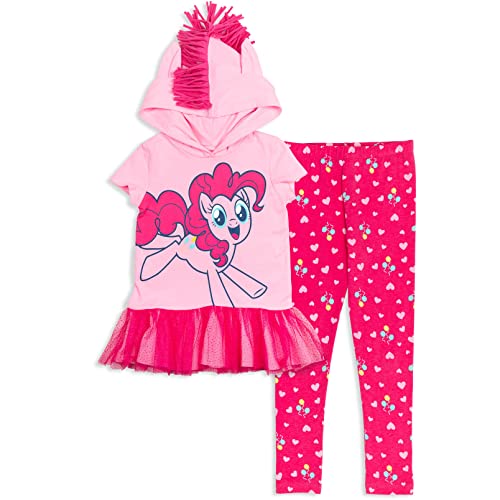 My Little Pony Pinkie Pie Little Girls Cosplay T-Shirt and Leggings 6-6X