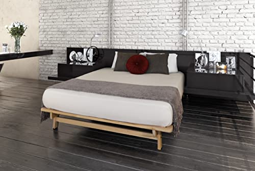 Queen Size Ekko Platform Bed - Hardwood Frame