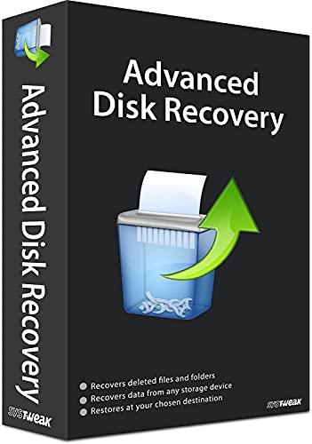 Advanced Disk Recovery - Data Recovery Software | Recover Deleted Files, Photos, Videos & Audio Files from Any Device | 1 PC 1 Year | (License Key Via Postal Service - No CD)