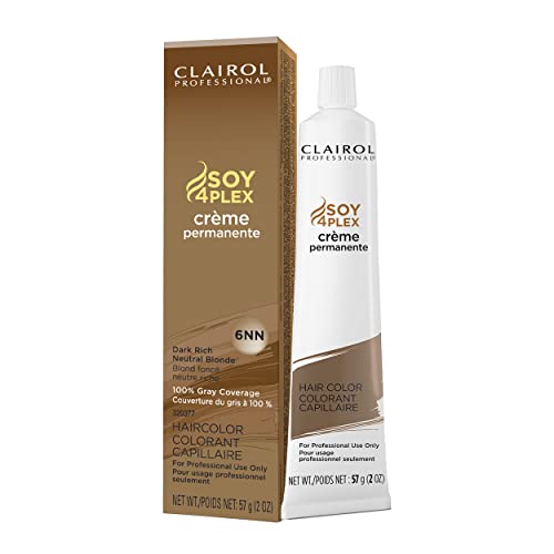 Clairol Professional Permanent Crème Hair Color 6nn Dark Neutral Blonde, 2 Oz (Pack of 1)