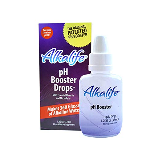 Alkalife pH Booster Drops | The First Patented Alkaline Water Booster to Neutralize Acid & Balance pH for Immune Support, Peak Performance, Detox, Overall Wellness – 1.25oz