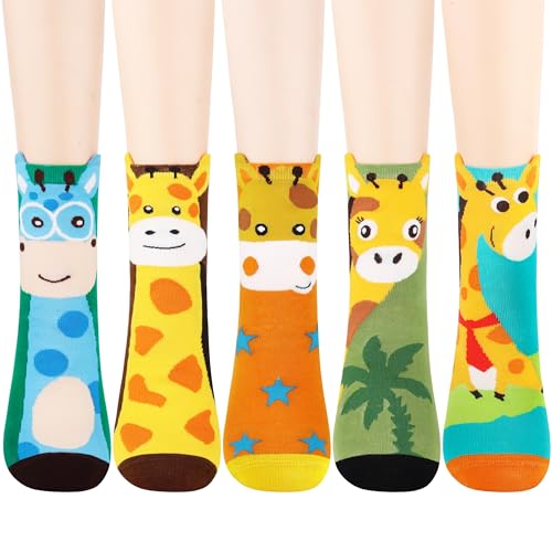 Jeasona Women's Giraffe Socks Giraffe Gifts for Women Mom Teenage Girls