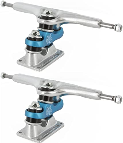 Gullwing Sidewinder II 9.0 Silver/Blue Truck Skateboard Trucks (Set of 2)