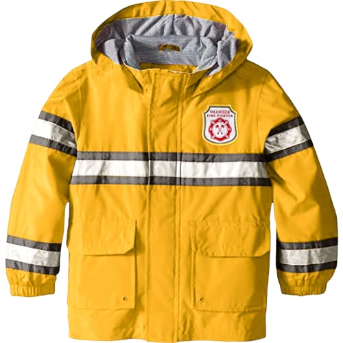 Carter's Boys' Toddler Fireman Raincoat Slicker, Yellow, 3T