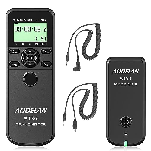 AODELAN Camera Intervalometer Wireless Shutter Release Timer Remote Control for Sony a6400, a7III, a9, a77, a99, A7, A7 II, A7R IV, A7R II,A7RIII, a77II, a6500, a6300; Replace RM-L1AM and RM-SPR1