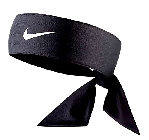 Nike Dri-Fit Head Tie 2.0 (One Size Fits Most, Black/White)
