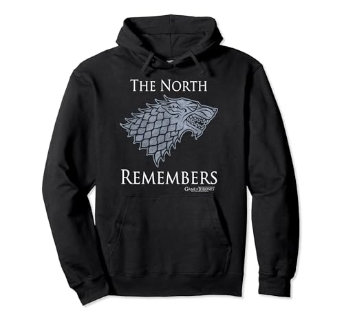 Game Of Thrones House Stark The North Remembers Direwolf Pullover Hoodie