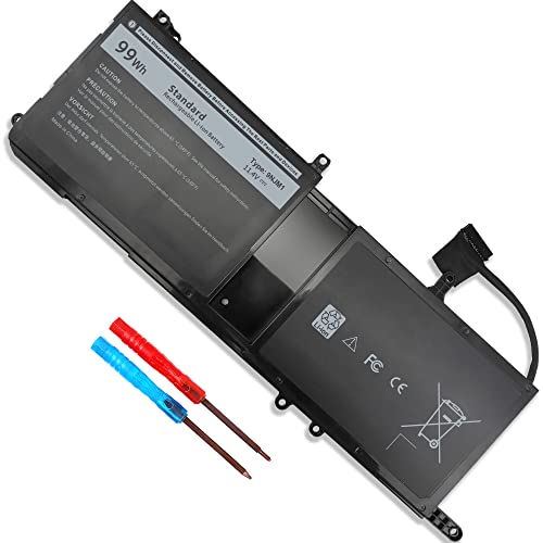 99WH 9NJM1 Laptop Battery Compatible with Dell Alienware 15 R3 15 R4 17 R4 17 R5 Alienware 15 2018 ALW17C-D1758 fits for P31E P31E001 P69F P69F001 9NJMI 09NJM1 MG2YH 01D82 44T2R 546FF, 11.4V 6-Cell