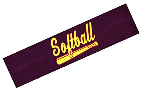 Funny Girl Designs Softball Headbands From (12 Headbands, Maroon Headbands)