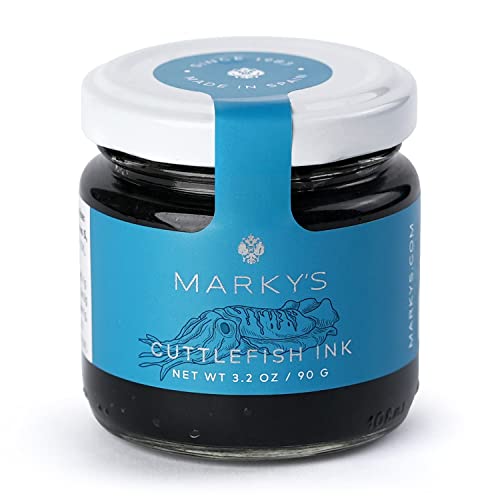 Marky's Cuttlefish Squid Ink Imported from Spain - 3.2 OZ / 90 G - Food Coloring Tinta Calamari Squid Ink Pasta