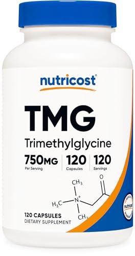 Nutricost TMG (Trimethylglycine) 750mg, 120 Capsules