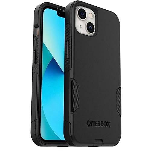 OtterBox Commuter Series iPhone 13 Case - Black, Dual Layer, Antimicrobial, Wireless Charging Compatible