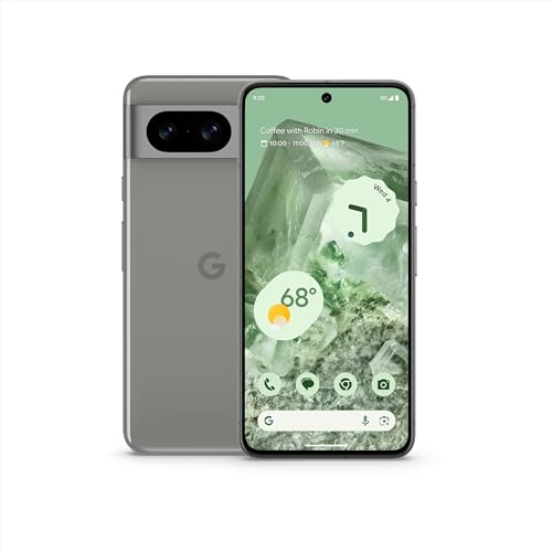 Google Pixel 8 - Unlocked Android Smartphone with Advanced Pixel Camera, 24-Hour Battery, and Powerful Security - Hazel - 128 GB
