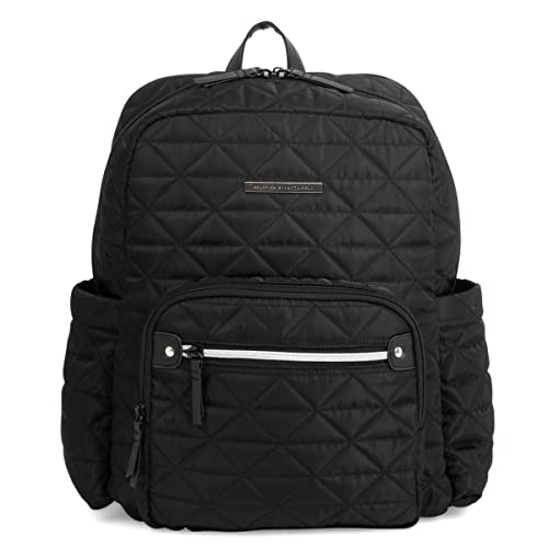 Kenneth Cole REACTION Emma Women's Backpack 15' Laptop Bag for Work, High School, College, Travel, Black Diamond