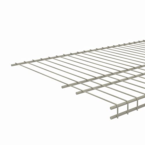 ClosetMaid SuperSlide Wire Shelf, 4 ft. W x 16 in. D, Ventilated Wire Wall Shelving, Nickel Finish, for Closet, Laundry or Pantry