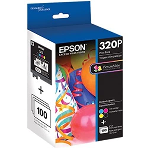 EPSON 320 Standard Capacity (T320P) Works with PictureMate PM-400, Black