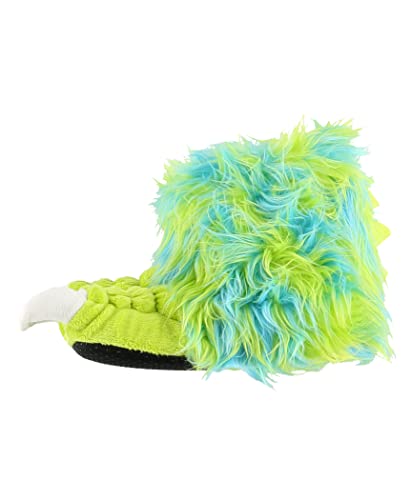 Lazy One Animal Paw Slippers for Kids and Adults, Fun Costume for Kids, Cozy Furry Slippers (Monster Green, Large)